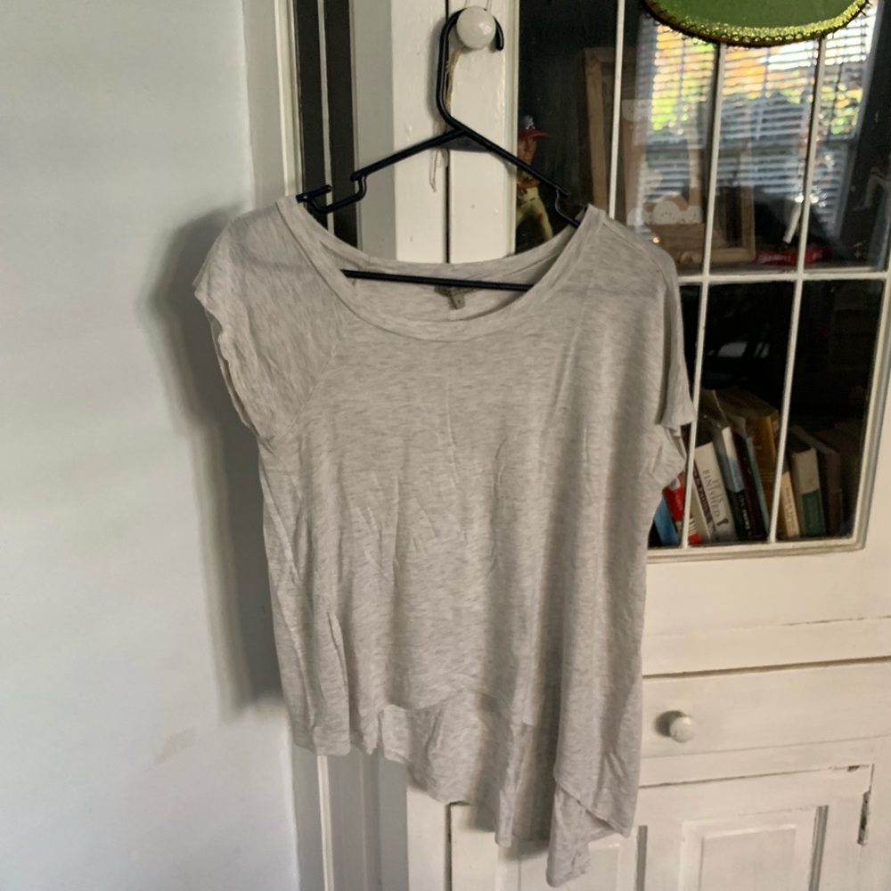 Asymmetrical Bordeaux Super Soft Anthro Top